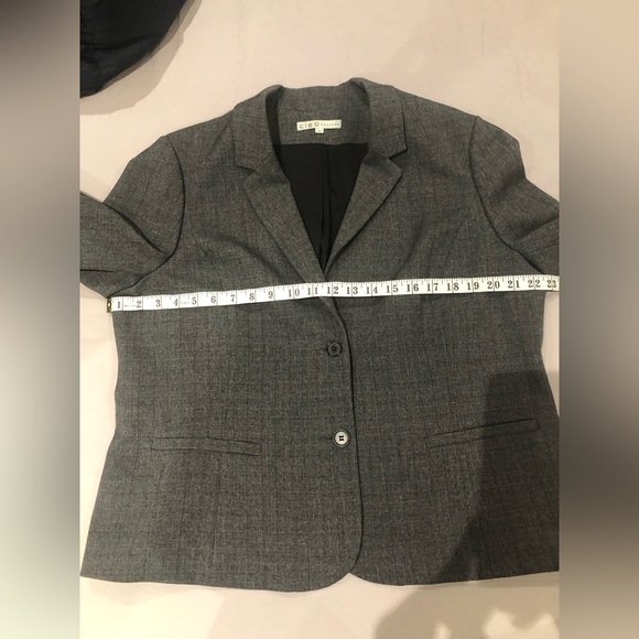 CLEO | Charcoal Colour Blazer (16 PETITE) - Picture 6 of 15
